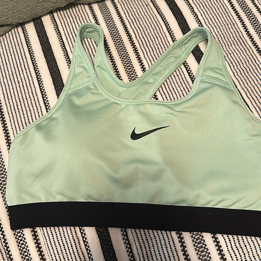 Seafoam green Nike Dri-Fit Sports Bra